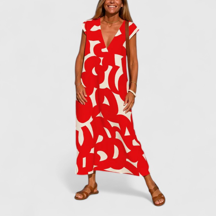 Valantomode | Chic Maxi Dress Ideal for Formal Gatherings and Events