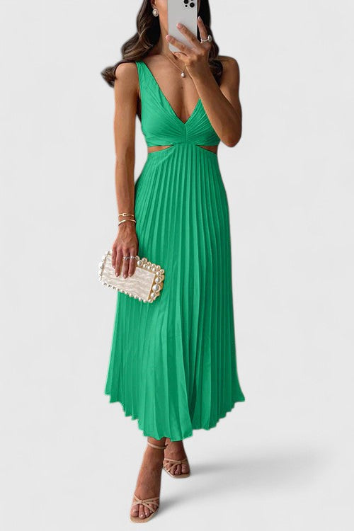 Valantomode | Sophisticated Sleeveless Dress for Chic Evening Events