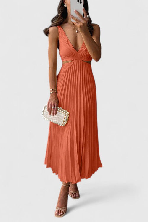 Valantomode | Sophisticated Sleeveless Dress for Chic Evening Events