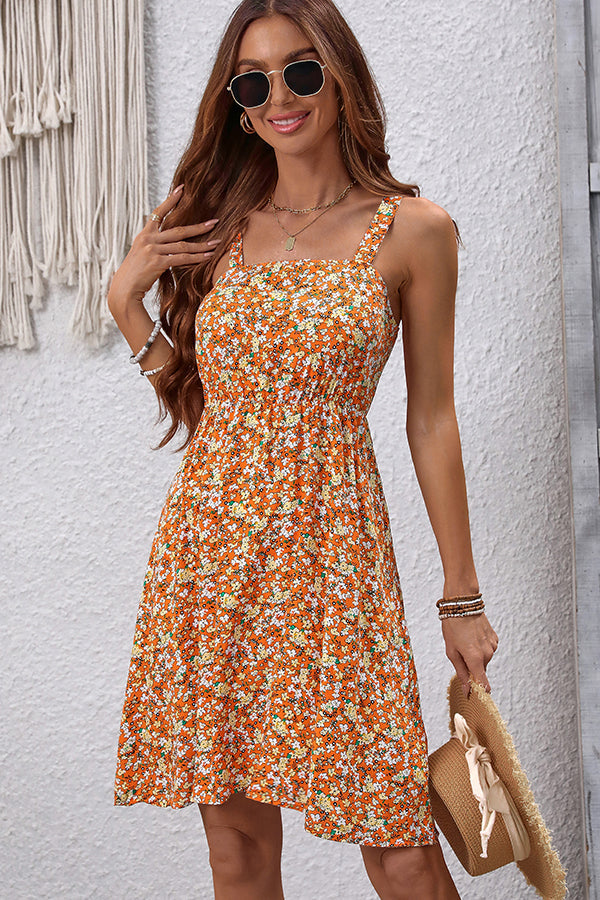 Valantomode | Chic Floral Sleeveless Mini Dress for Effortless Style