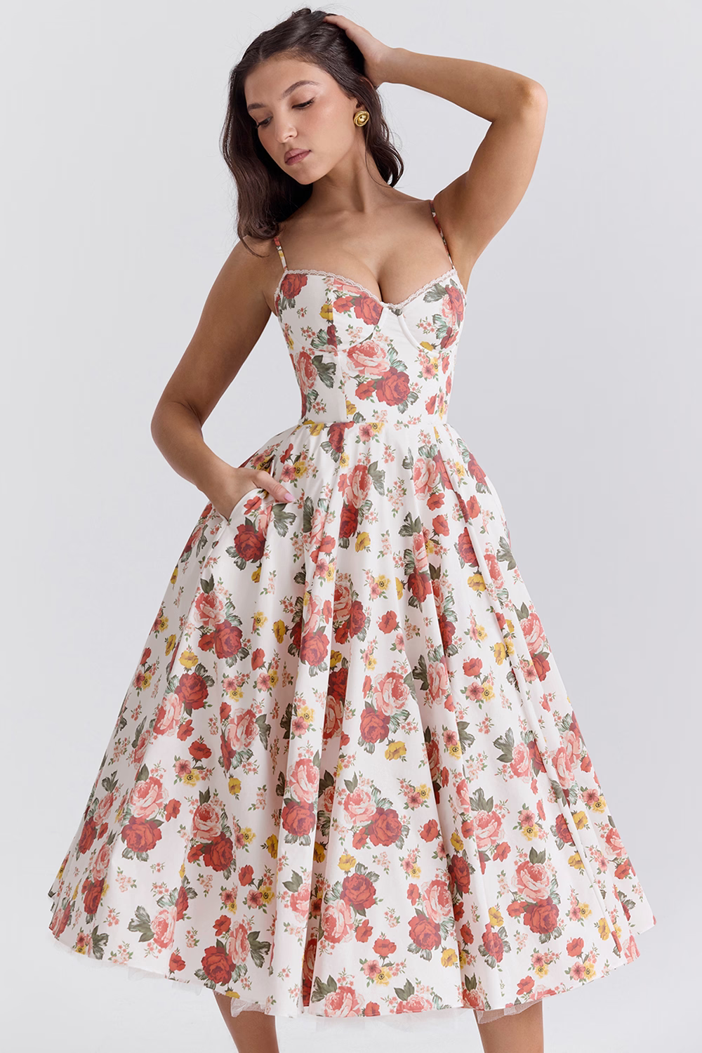 Valantomode | Sophisticated Long Dress with a Flattering Fit for Women
