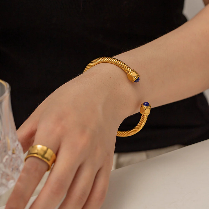 Valantomode | Gold Plated Bangle for Women – Ladies Jewelry