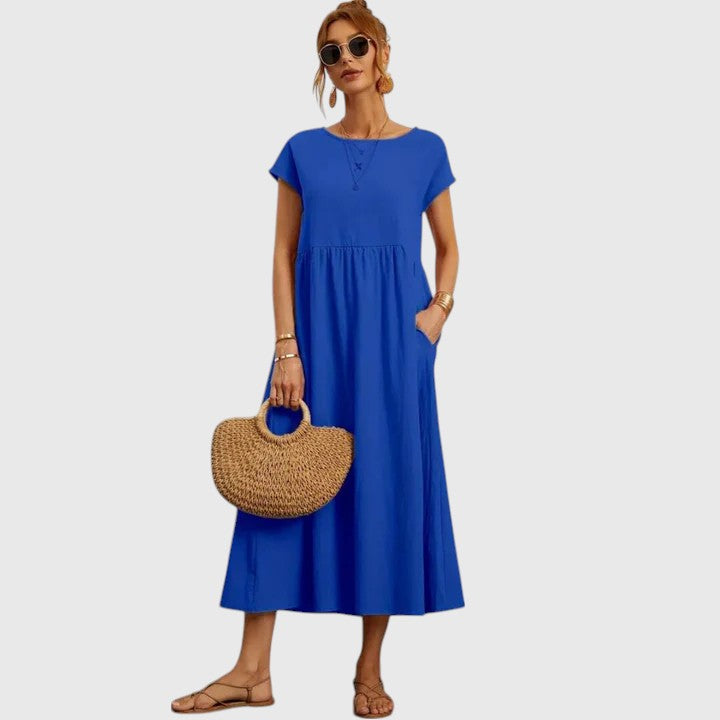 Valantomode | Chic Midi Dress for Effortless Everyday Style