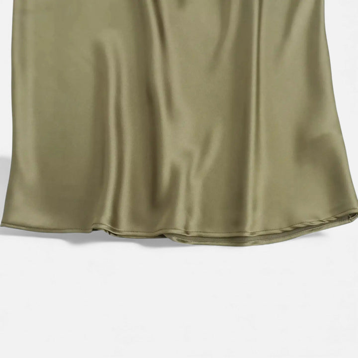Valantomode | Women’s Satin Midi Slip Dress