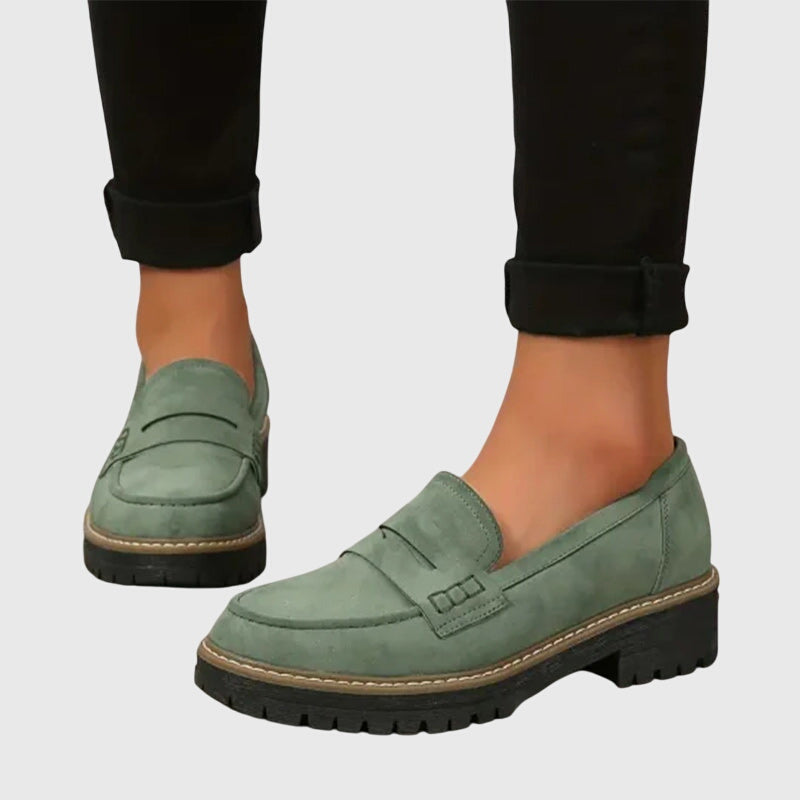 Valantomode | Loafers with Timeless Suede Finish