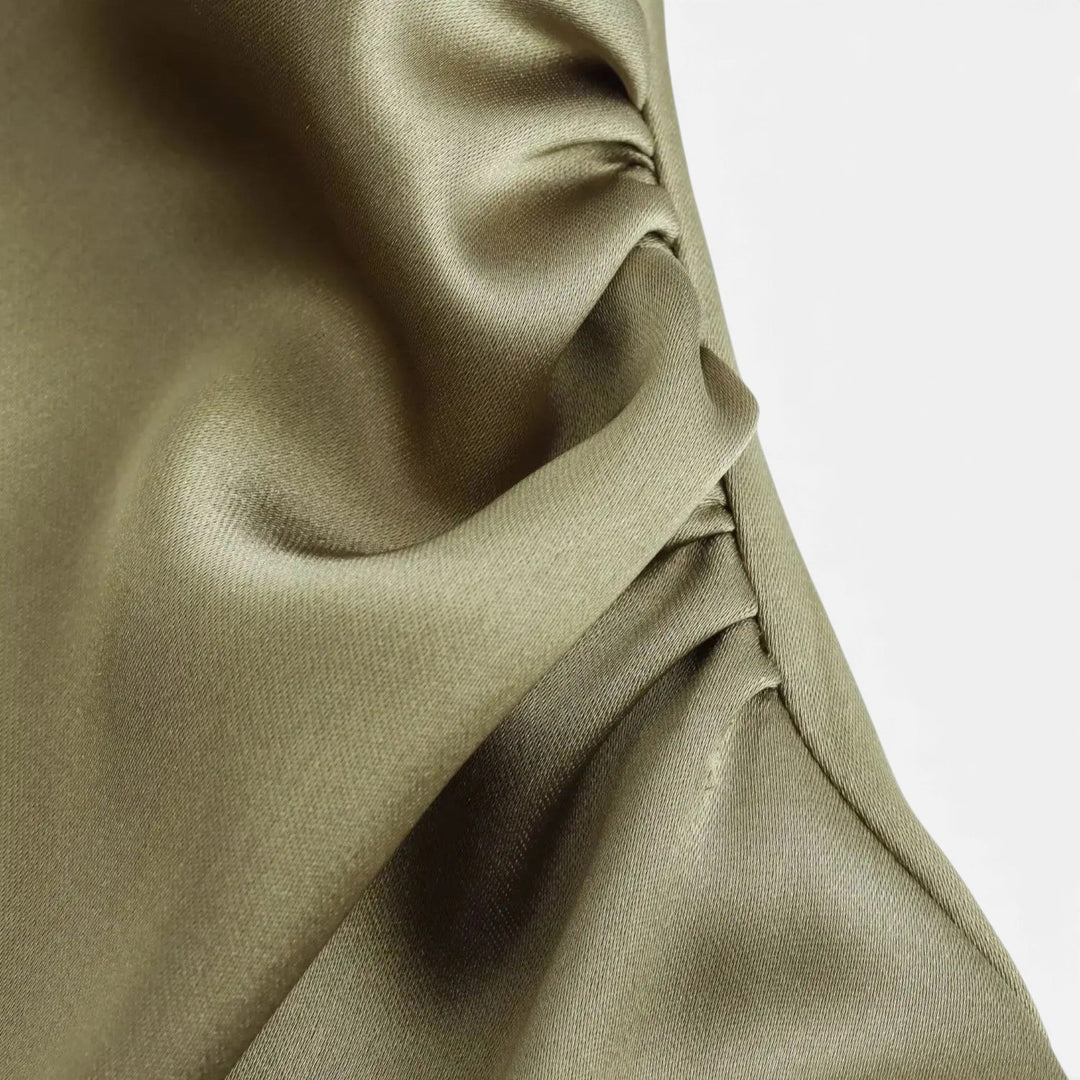 Valantomode | Women’s Satin Midi Slip Dress
