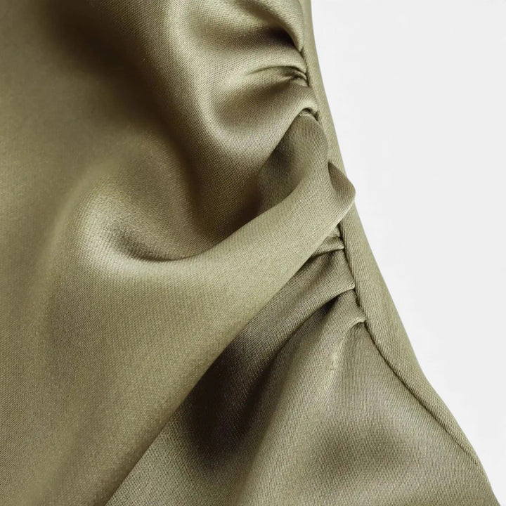 Valantomode | Women’s Satin Midi Slip Dress