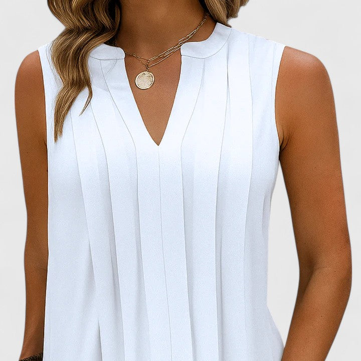 Valantomode | Flattering V-Neck Dress for Effortless Elegance