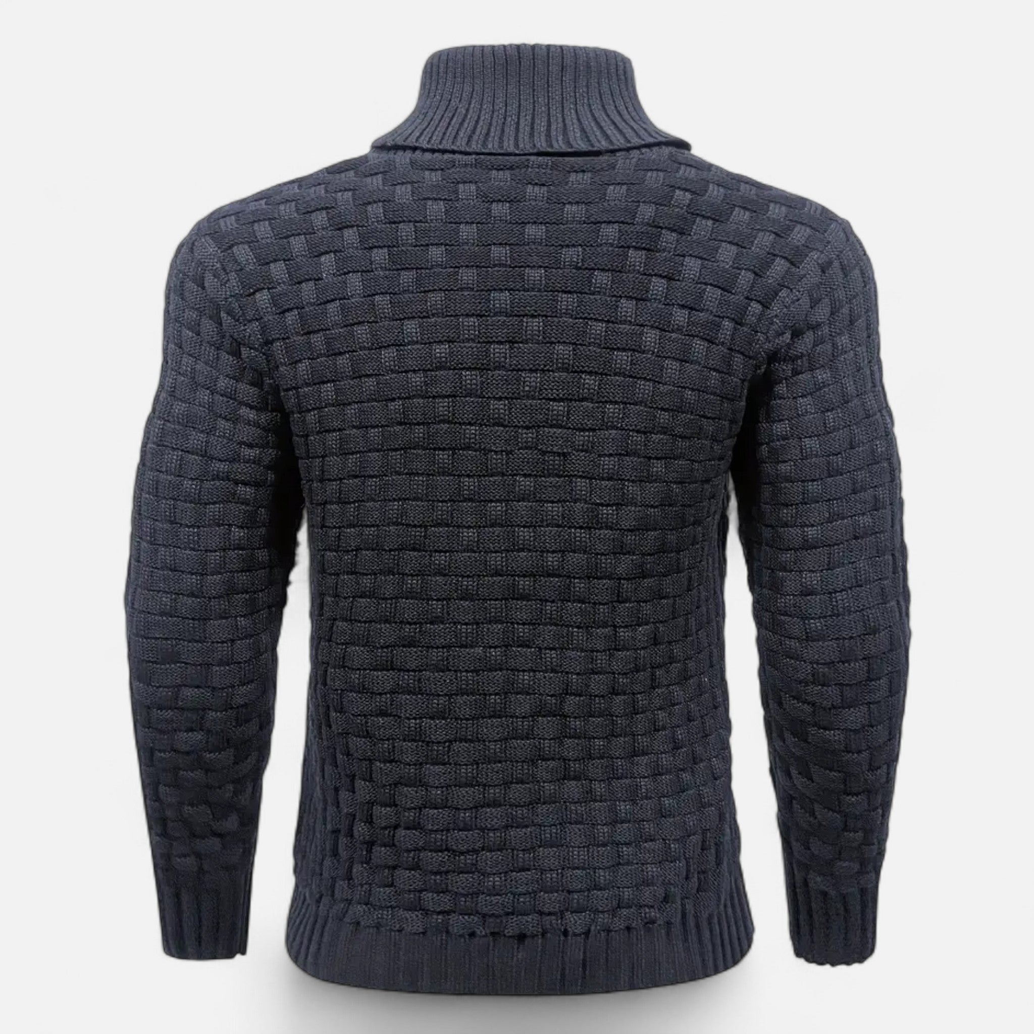 ValantoMode | Men’s Waffle Knit High-Stretch Sweater