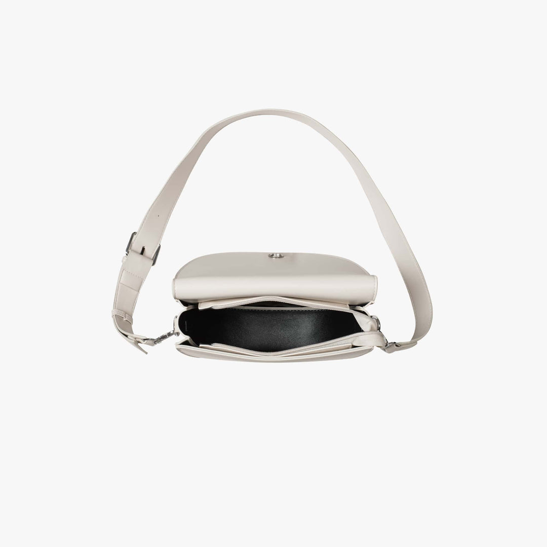 Valantomode | The Lunar Orbital Garrison – Women's Premium Geometric Half-Moon Crossbody Bag
