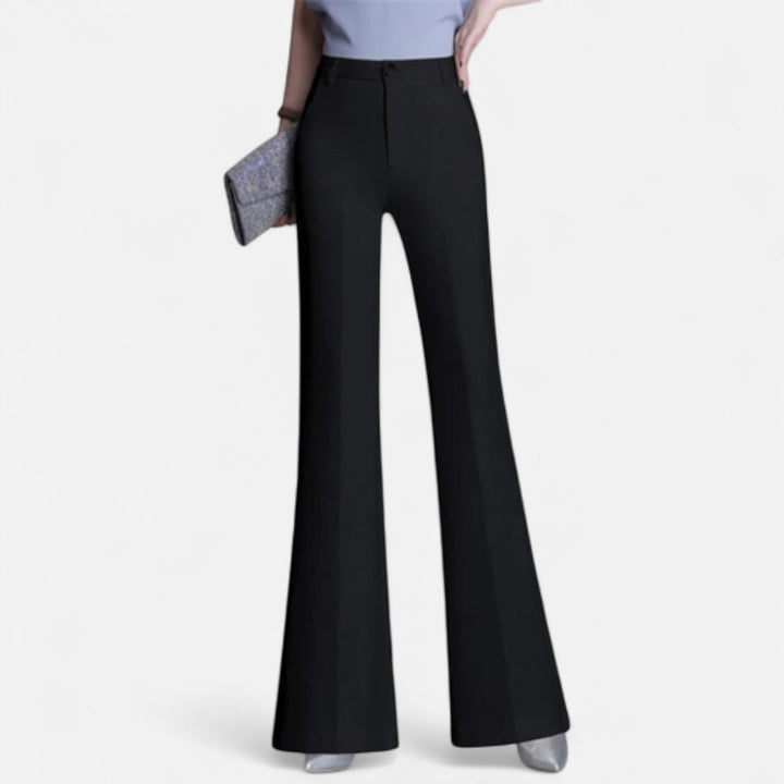Valantomode | Women’s Slim-Fit High-Waist Flared Pants