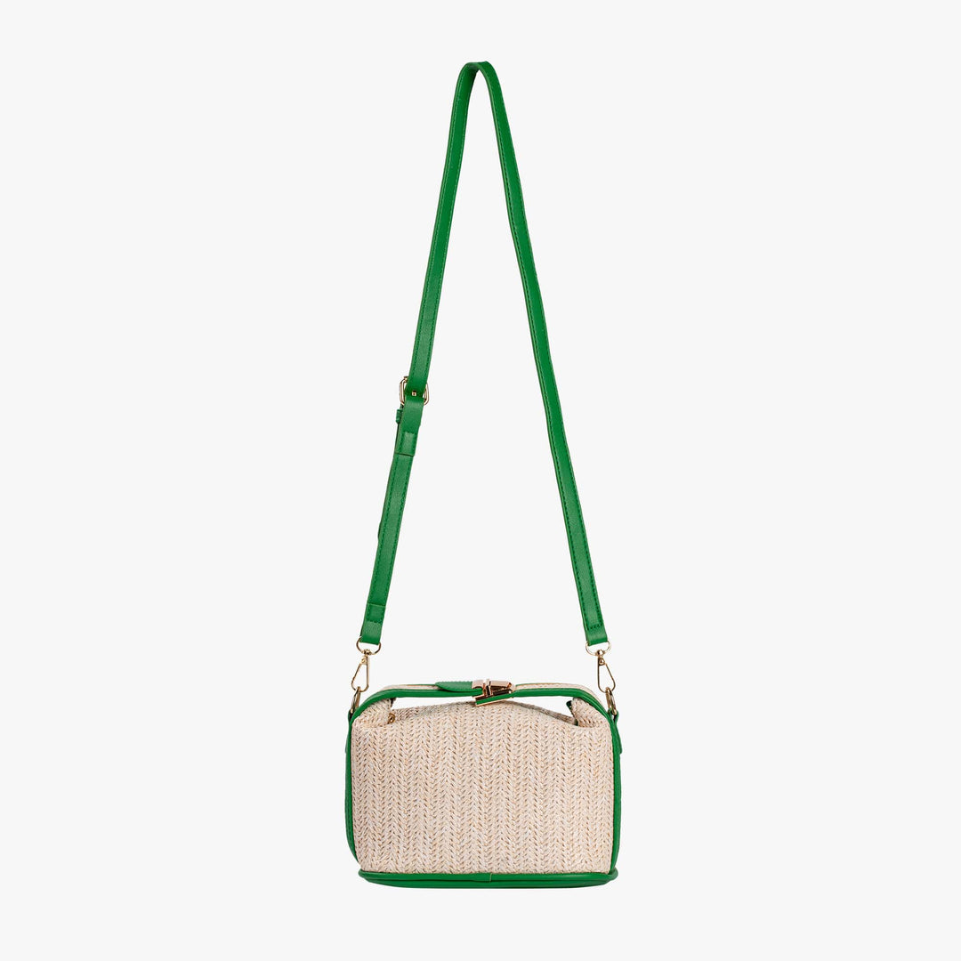 Valantomode | The ‘Aurelius’ Poppy Micro-Monolith – Women's Premium Mini Artisanal Straw Crossbody