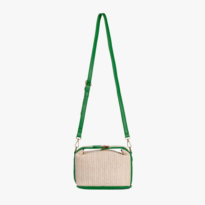 Valantomode | The ‘Aurelius’ Poppy Micro-Monolith – Women's Premium Mini Artisanal Straw Crossbody