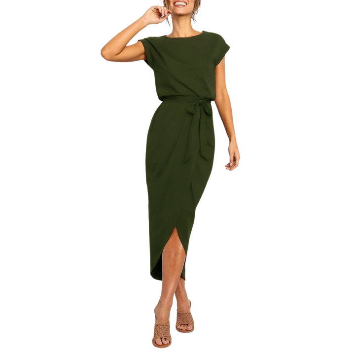 Valantomode | Stylish Casual Midi Dress Perfect for Everyday Wear