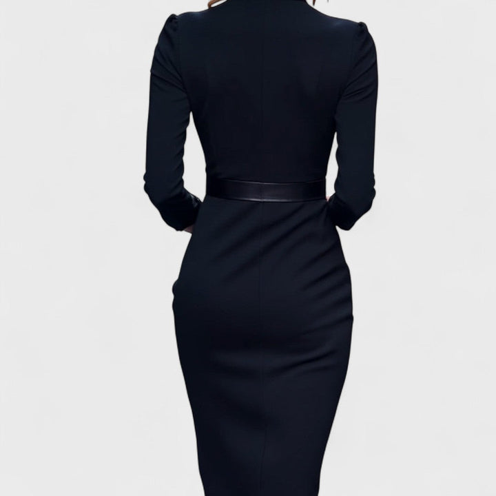 Valantomode | Chic Belted Dress for Effortless Daytime Elegance