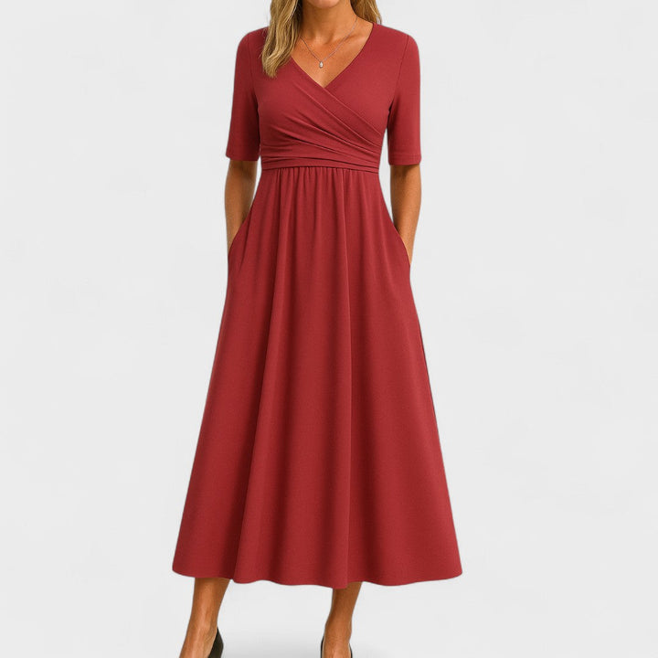 Valantomode | Chic Midi Dress for Effortless Day to Night Style