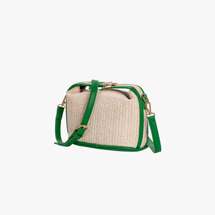 Valantomode | The ‘Aurelius’ Poppy Micro-Monolith – Women's Premium Mini Artisanal Straw Crossbody