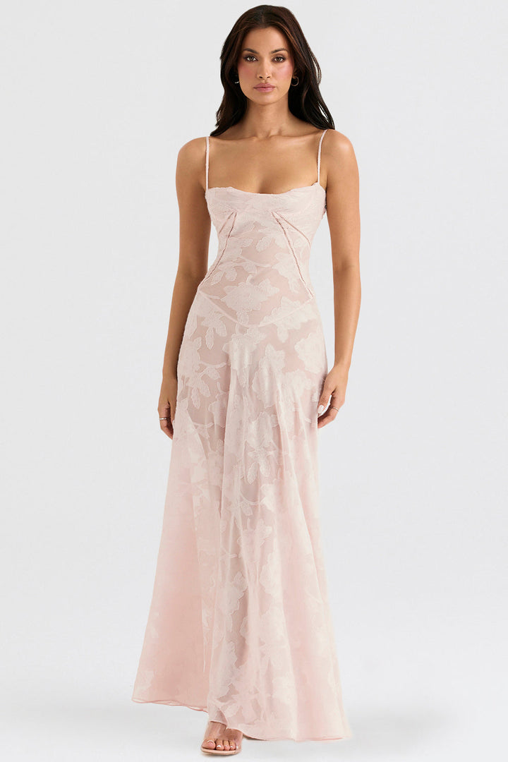 Valantomode | Elegant Embroidered Maxi Dress by Dean