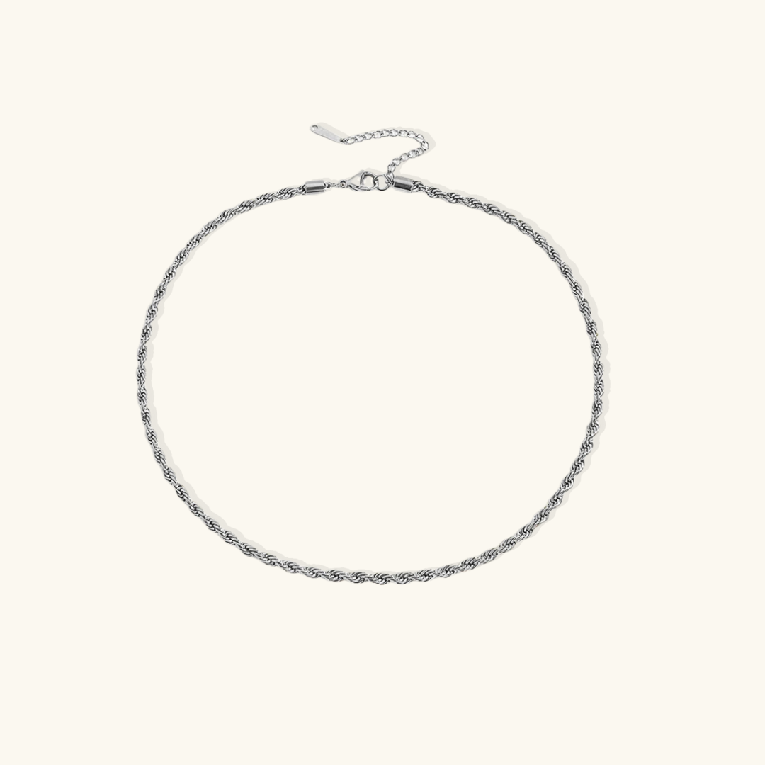 Valantomode | Gold Plated Helical Rope Necklace for Women