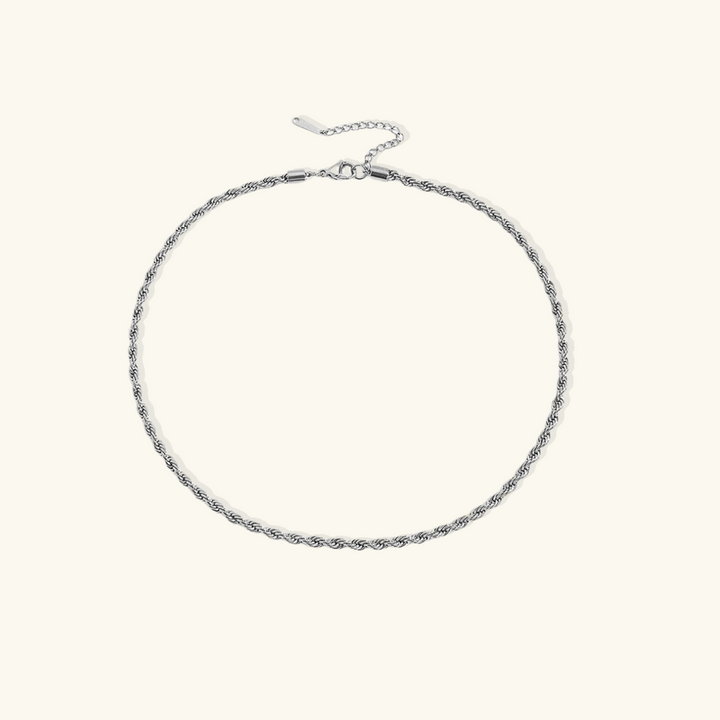 Valantomode | Gold Plated Helical Rope Necklace for Women