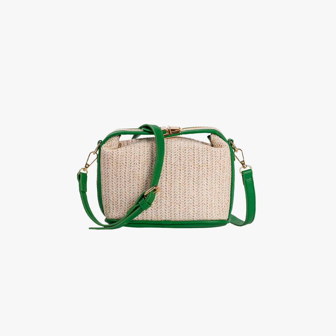 Valantomode | The ‘Aurelius’ Poppy Micro-Monolith – Women's Premium Mini Artisanal Straw Crossbody