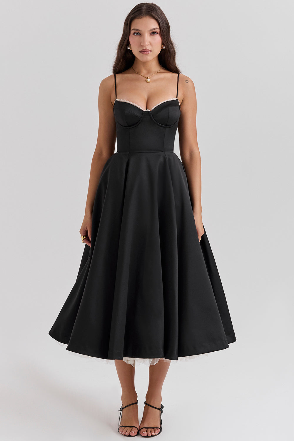 Valantomode | Elegant Pink Midi Dress for Women's Cocktail Parties