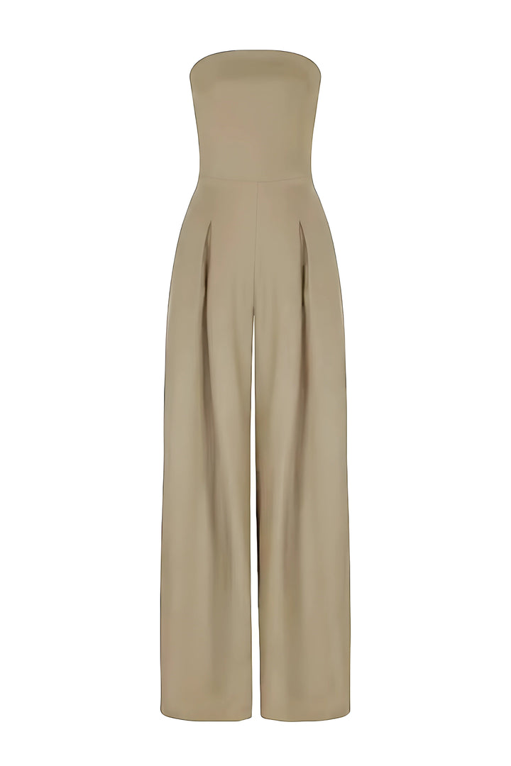 Valantomode | Effortless Radiance Strapless Jumpsuit for Women