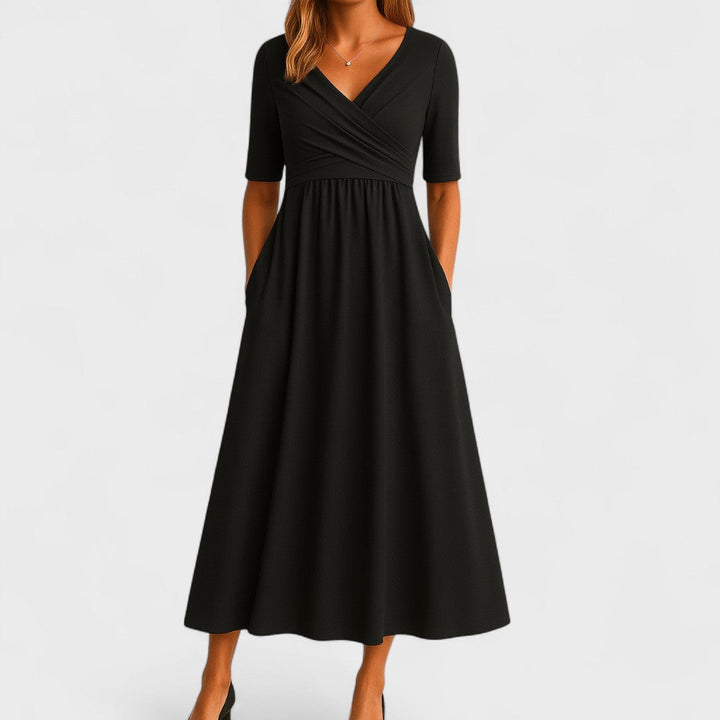 Valantomode | Stylish Midi Dress for Effortless Sophistication