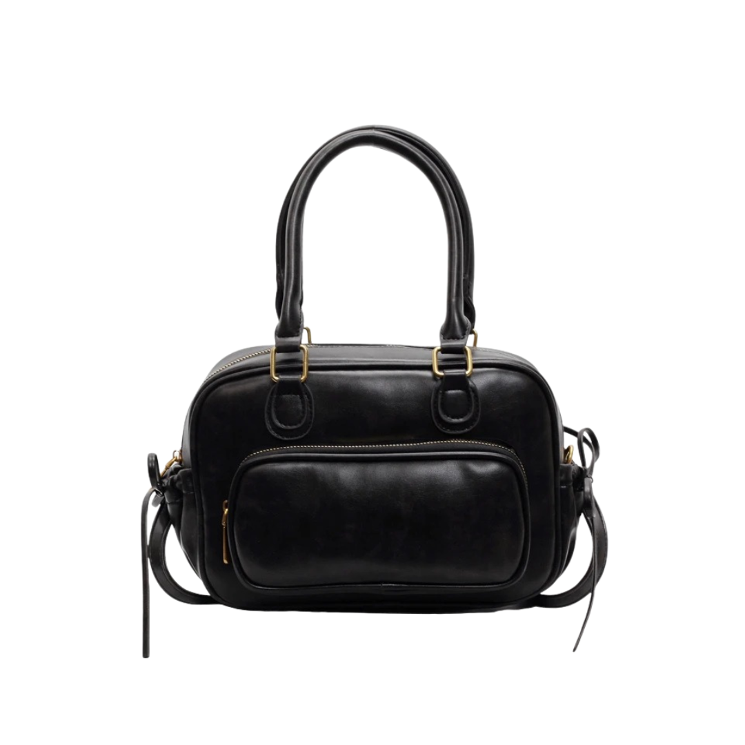 Valantomode | Linear Archival Courier – 3-in-1 Premium Vegan Leather Convertible Bag & Backpack