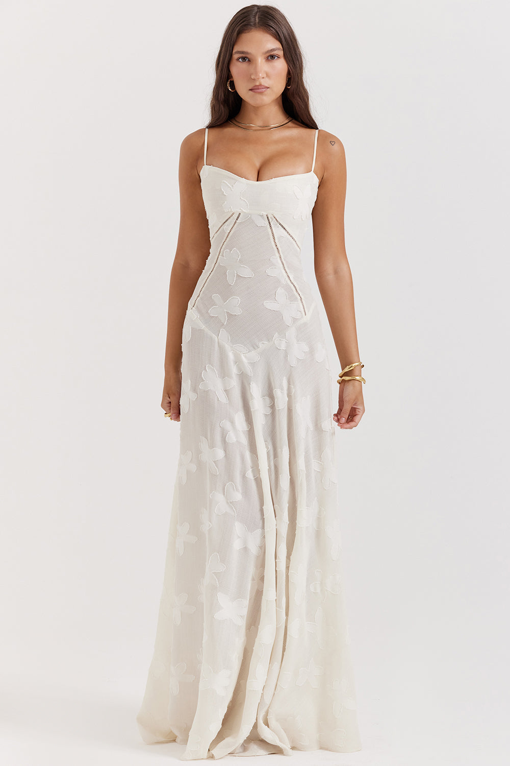 Valantomode | Elegant Embroidered Maxi Dress by Dean