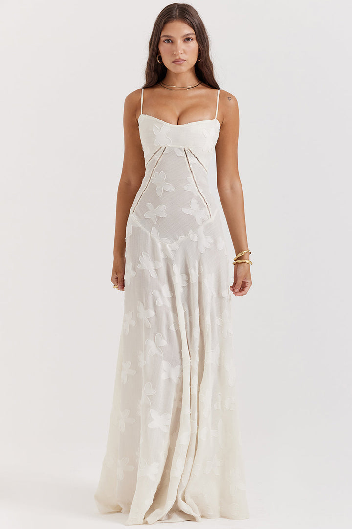 Valantomode | Elegant Embroidered Maxi Dress by Dean