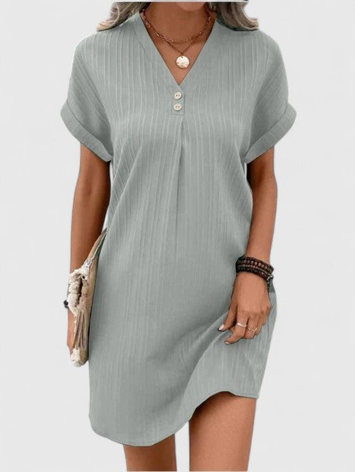 Valantomode | Stylish Draped Dress for Effortless Fashion Statements