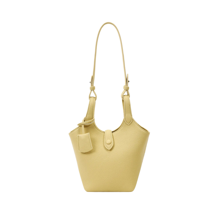 Valantomode | Lyra Pebble Sovereign – Premium Pebbled Vegan Leather Structured Bucket Tote