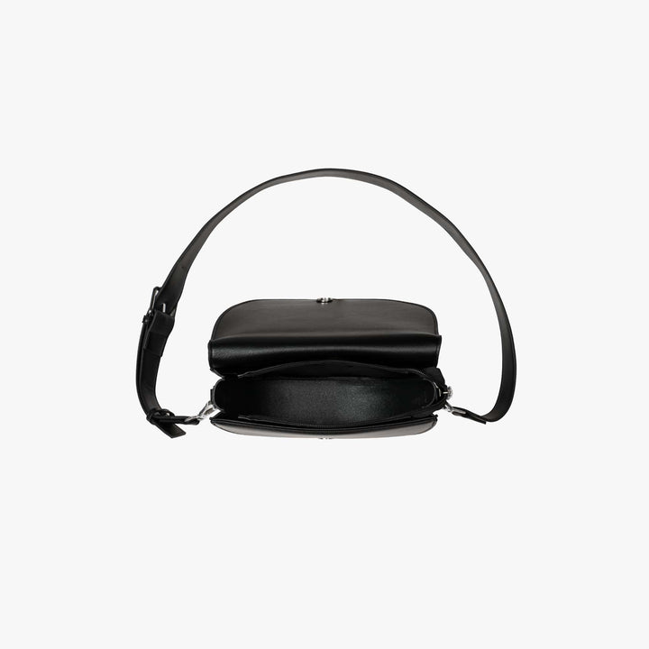 Valantomode | The Lunar Orbital Garrison – Women's Premium Geometric Half-Moon Crossbody Bag