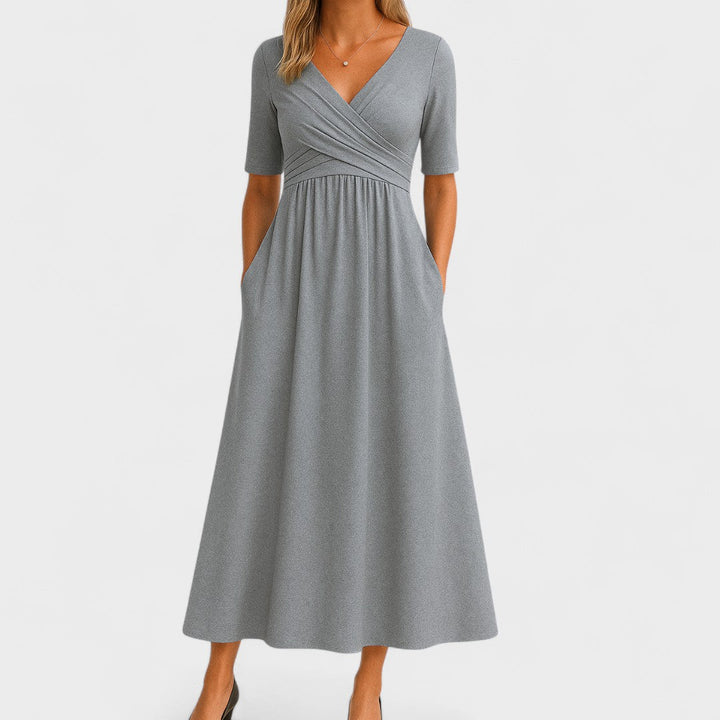 Valantomode | Stylish Midi Dress for Effortless Sophistication