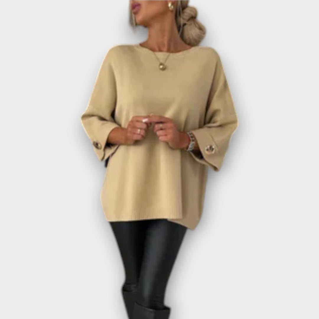 Valantomode | Sweater Blouse with Elegant Design