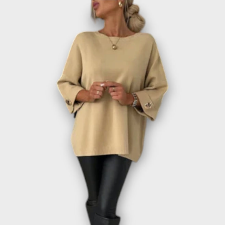 Valantomode | Sweater Blouse with Elegant Design