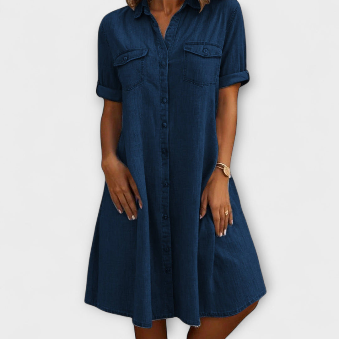 Valantomode | Chic Long Sleeve Dress for Stylish Everyday Wear