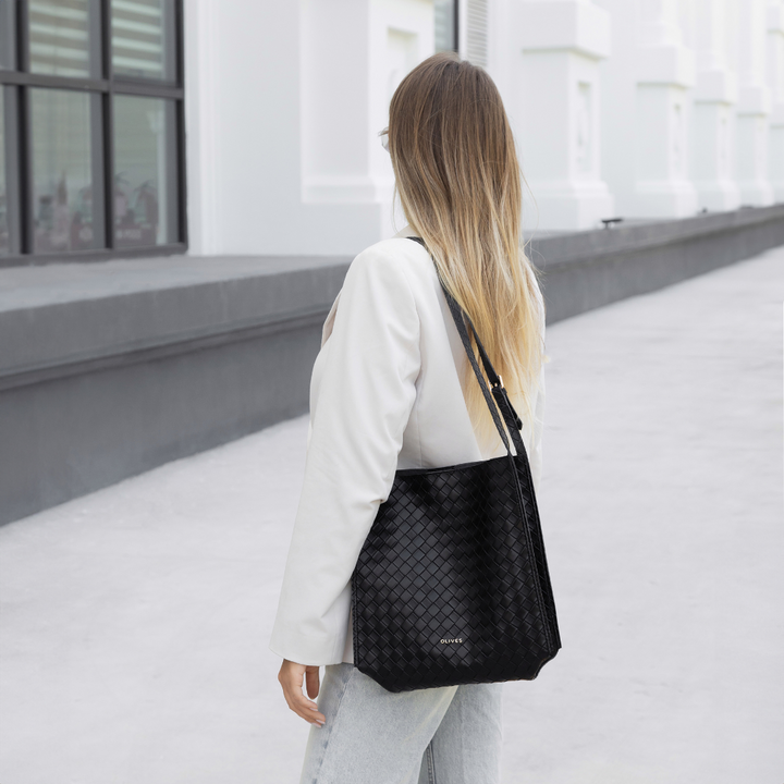 Valantomode | The ‘Aurelius’ Veridian Sovereign Monolith – Women's Premium Vegan Leather Executive Tote