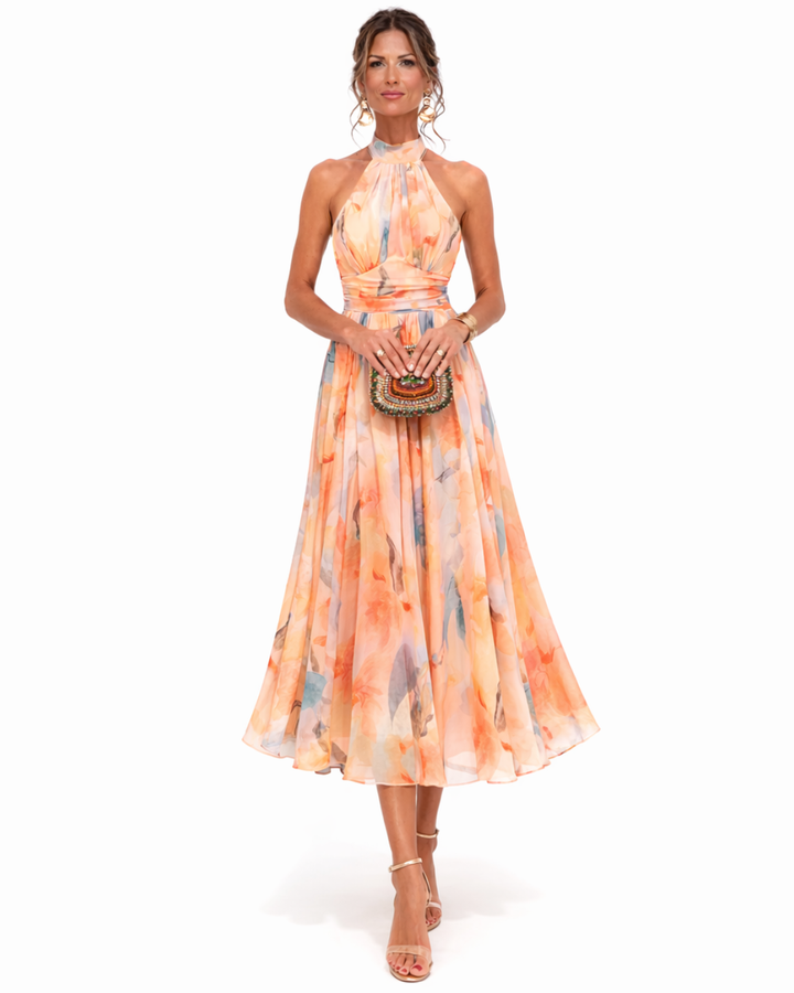 Valantomode | Chic Halter Dress for Women Perfect for Summer Events