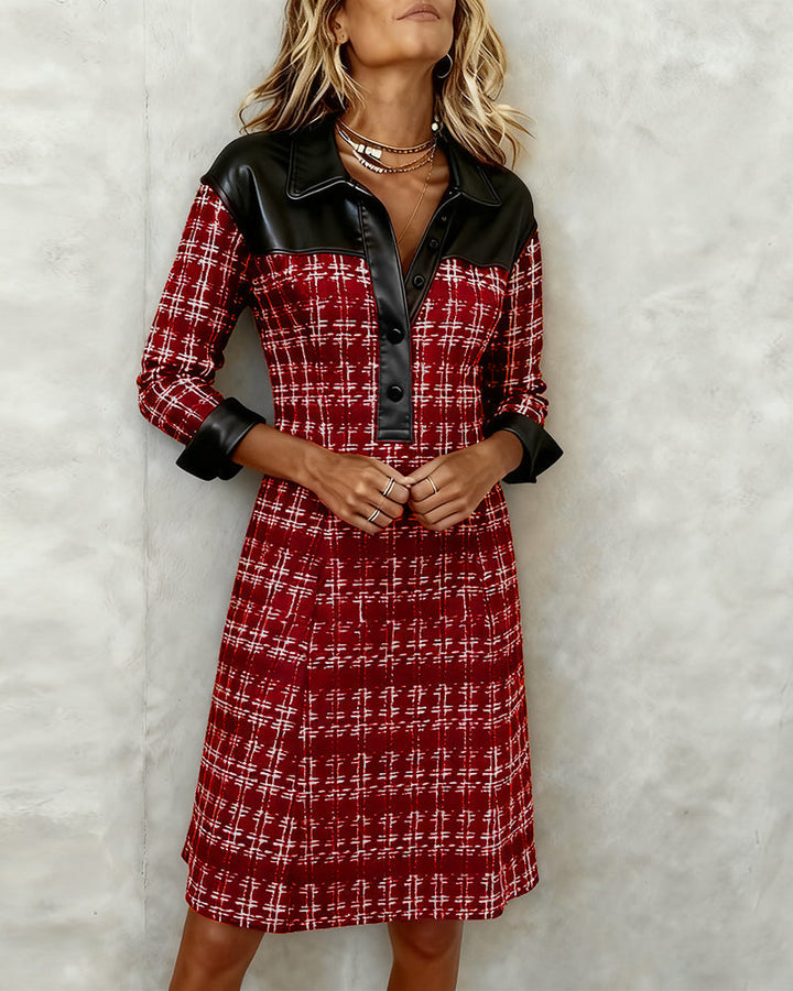 Valantomode | Chic Button Front Dress for Effortless Everyday Style