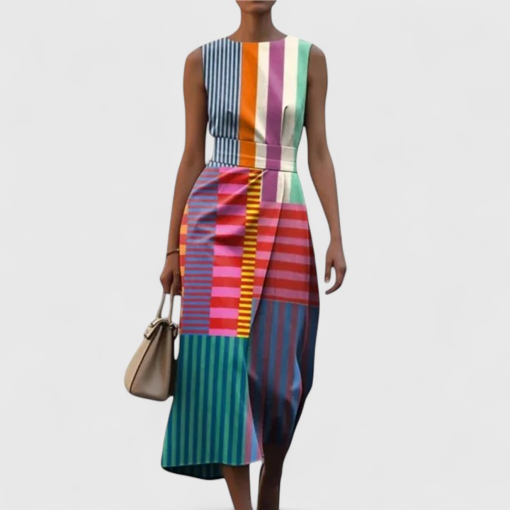 Valantomode | Chic Midi Dress for Effortless Style and Comfort