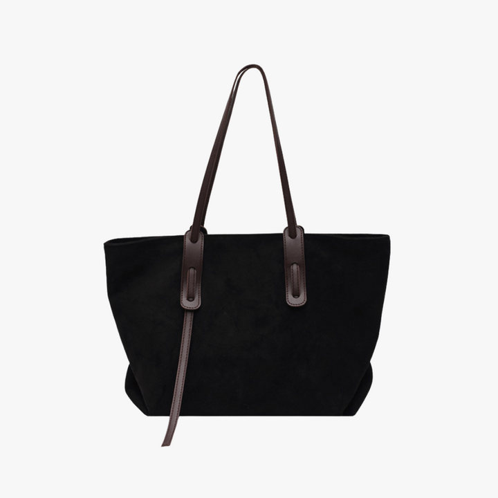 Valantomode | The Moss Suede Executive – Women's Premium Oversized Soft-Touch Tote Bag