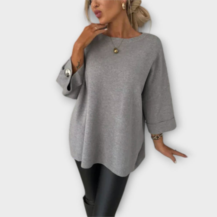 Valantomode | Sweater Blouse with Elegant Design