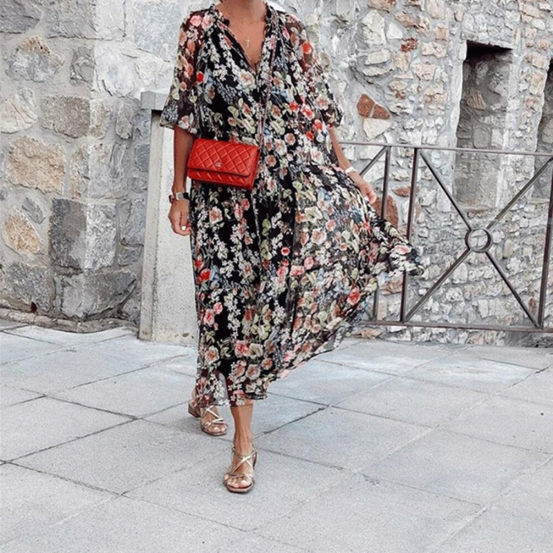 Valantomode | Chic Boho Dress for Effortless Summer Style