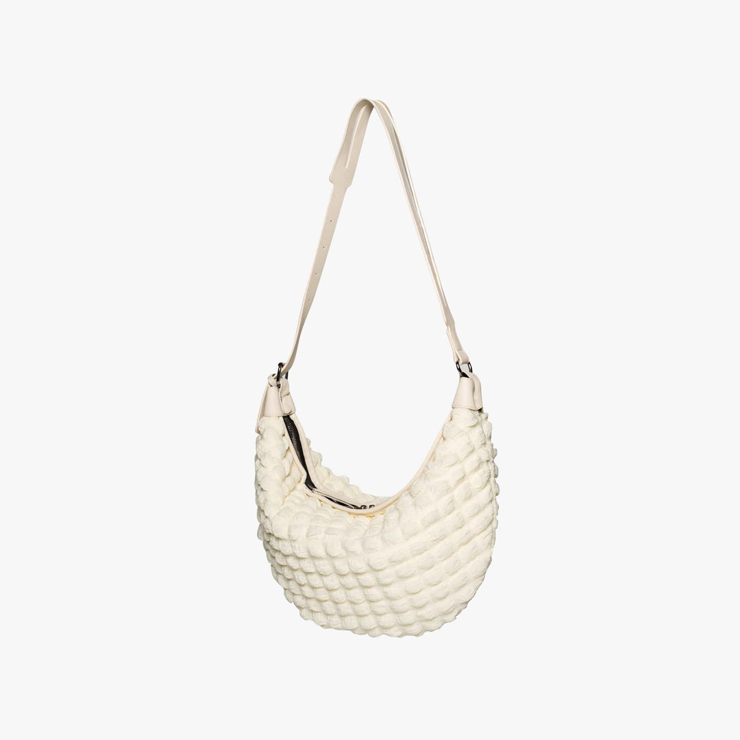 Valantomode | The Veridian Nimbus Logistics – Women's Premium Textured Cotton Cloud Puffer Bag