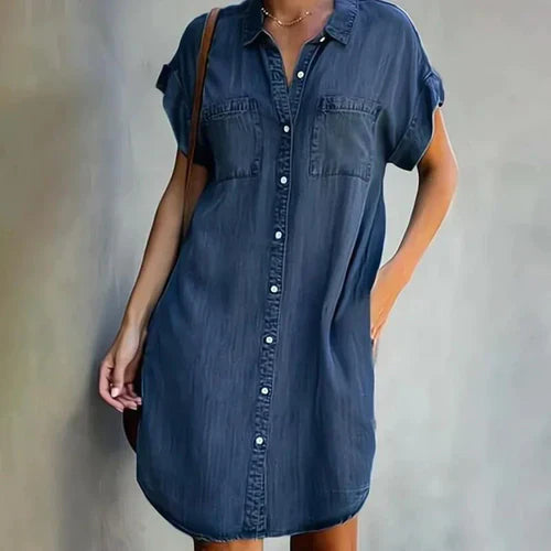 Valantomode | Stylish Shirt Dress for Effortless Daytime Elegance