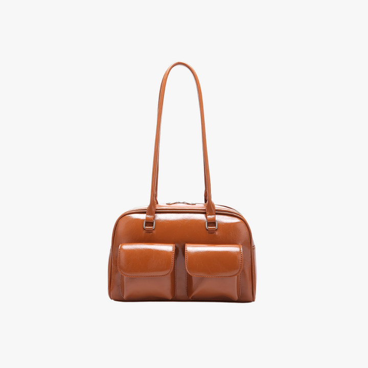 Valantomode | Linear Archival Baguette – Premium Vegan Leather Vintage-Style Shoulder Bag