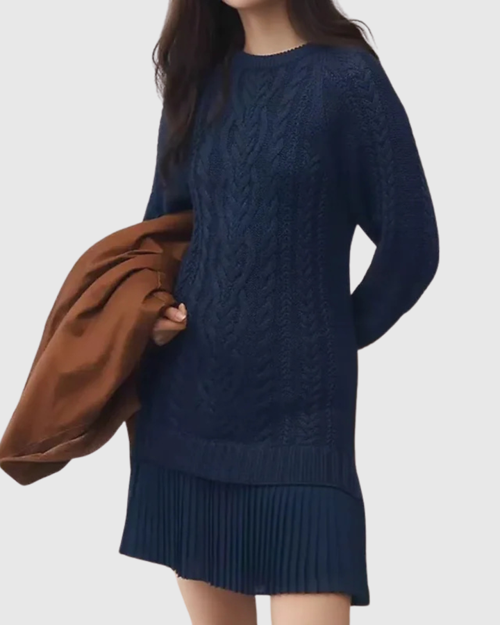 Valantomode | Cozy Sweater Dress for Effortless Fall Fashion