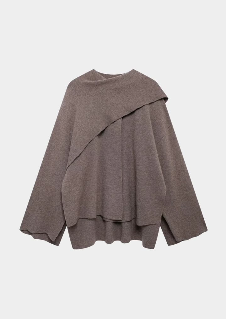 Valantomode | Women’s Knit O-Neck Jacket – Minimalist Poise & Linear Grace